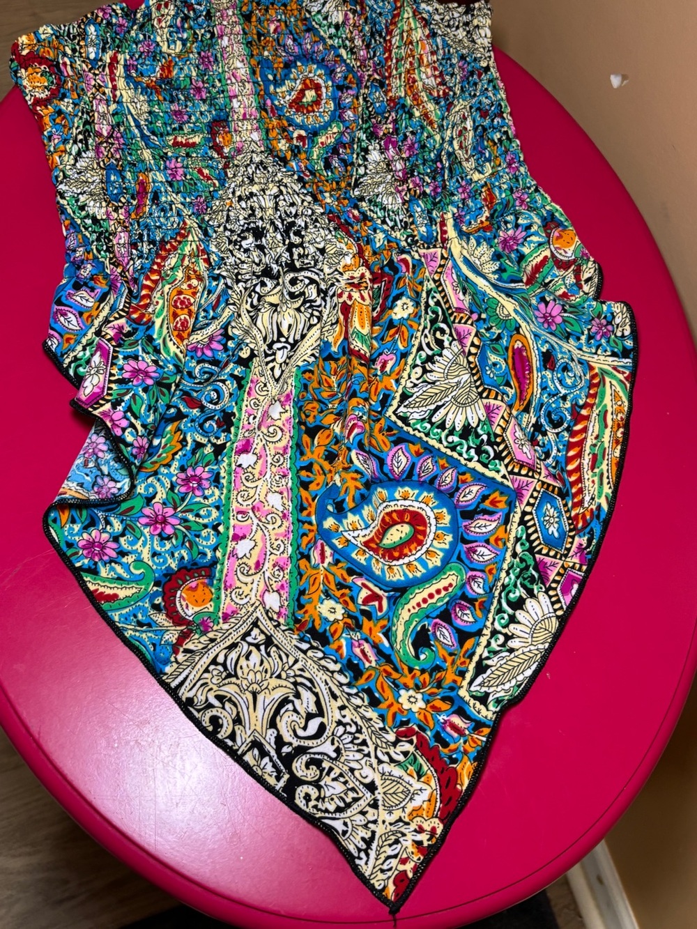 Vibrant Paisley Multicolor Boho. Super cute !!